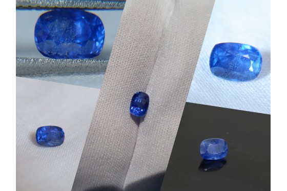 Vivid Cornflower Blue Sapphire - Rectangular - 1.13 ct - CSL certified