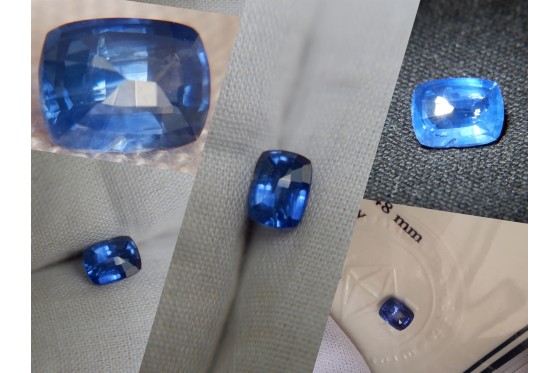 Vivid Cornflower Blue Sapphire - Rectangular - 0.948 ct - IGL certified