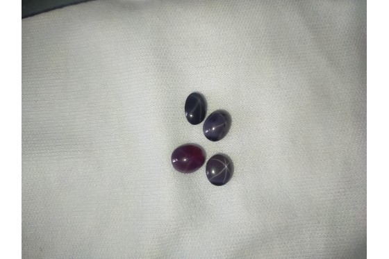4 Unheated Star Spinel Lot - Cabochon - 13.05 ct - COR authenticated