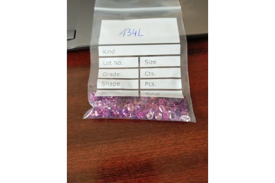 Pink Sapphire - Various - 124.45 ct - COR authenticated