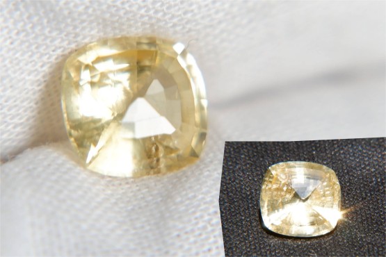 Yellow Sapphire - Cushion - 1.89 ct - AGL certified