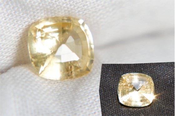 Yellow Sapphire - Cushion - 1.89 ct - AGL certified