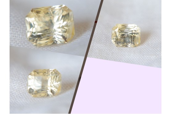 Yellow Sapphire - Octagon - 1.68 ct - COR authenticated