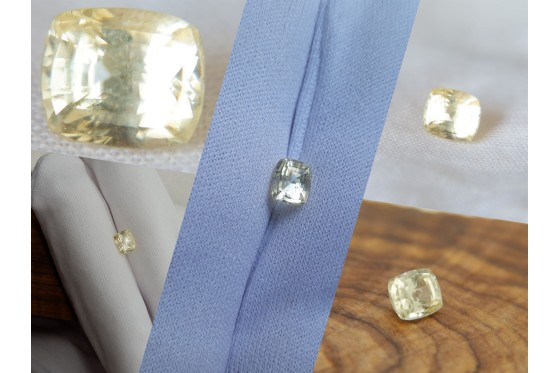 Yellow Sapphire - Rectangular - 1.62 ct - COR authenticated
