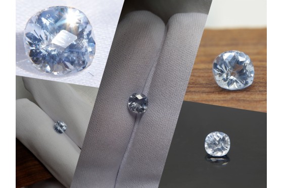 Vivid Sky Blue Sapphire - Cushion - 1.90 ct - COR authenticated