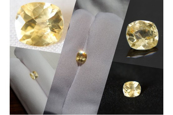 Strong Yellow Handcrafted Sapphire - Cushion - 0.96 ct - COR authenticated