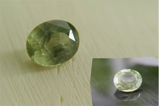 Vivid Neon Green Sapphire - Oval - 2.05 ct - COR authenticated