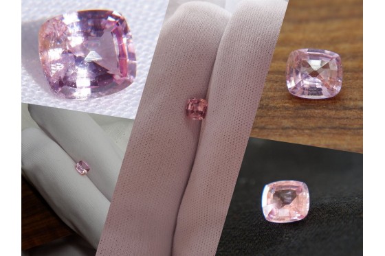 Pastel Padparadscha-Like Premium Sapphire - Rectangular - 0.71 ct - COR authenticated