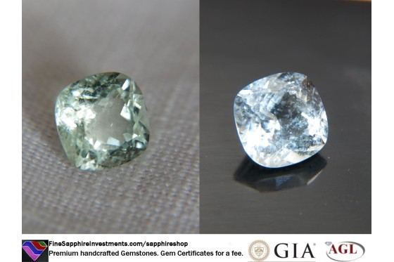 Beryl - Cushion - 1.70 ct - COR authenticated
