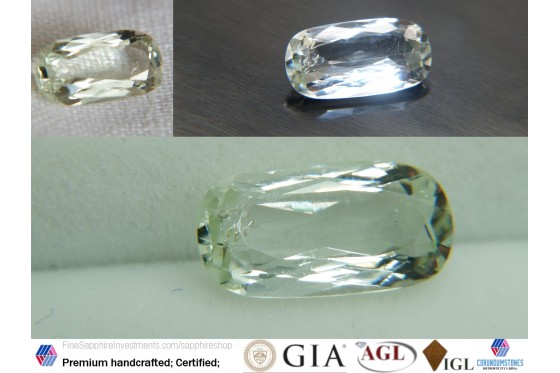Beryl - Rectangular - 2.60 ct - COR authenticated