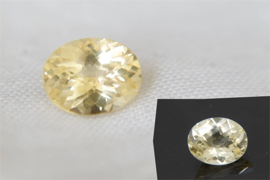Vivid Yellow Sapphire - Oval - 1.13 ct - COR authenticated