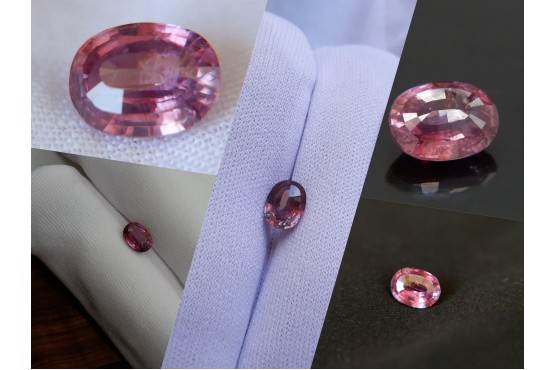 Red-Pink Sapphire - Oval - 1.48 ct - COR authenticated