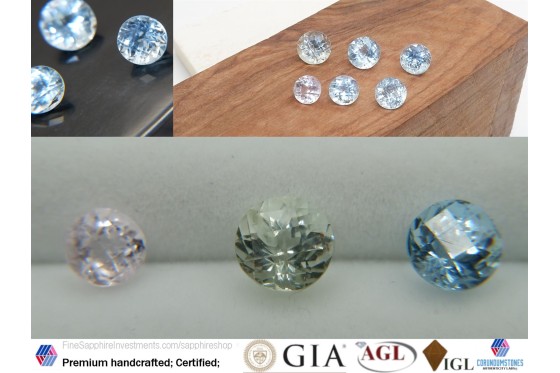 Aquamarine - Round - 5.95 ct - COR authenticated