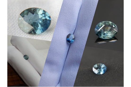 Vivid Blue/Green Sapphire - Oval - 0.70 ct - COR authenticated