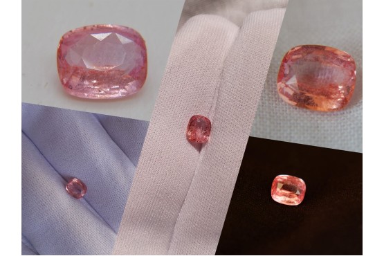 Padparadscha Sapphire - Rectangular - 1.22 ct - CSL certified
