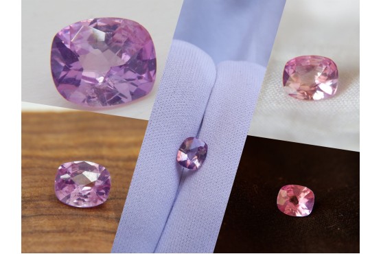 Pastel Padparadscha-Like Premium Sapphire - Rectangular - 1.44 ct - COR authenticated
