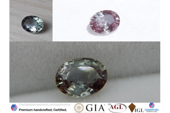 Alexandrite 85% Color Change - Oval - 0.45 ct - COR authenticated