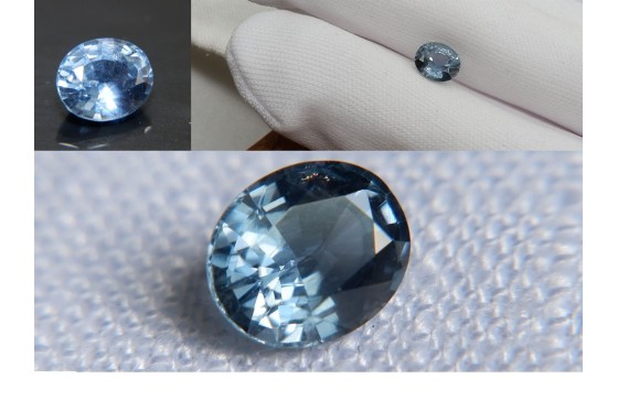 Genuine Green-Blue Sapphire - Oval - 1.13 ct - GIA certified