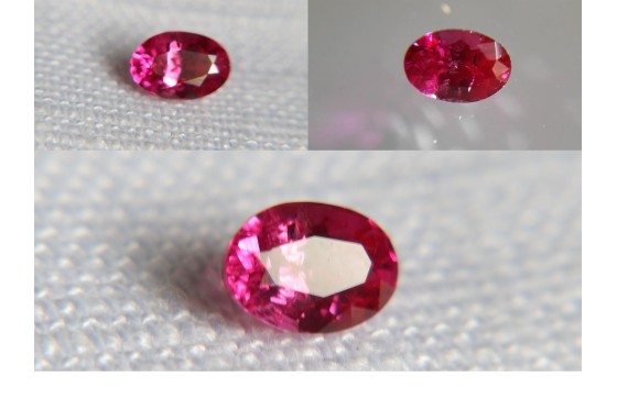 Vivid Hot Pink Sapphire - Oval - 0.48 ct - GIA certified