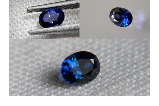 Vivid Royal Blue Sapphire - Oval - 0.34 ct - GIA certified
