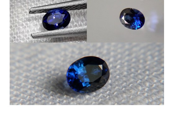 Vivid Royal Blue Sapphire - Oval - 0.34 ct - GIA certified