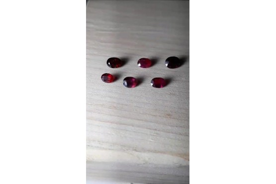 Unheated Blood Red Ruby Lot - Oval - 9.45 ct - COR authenticated