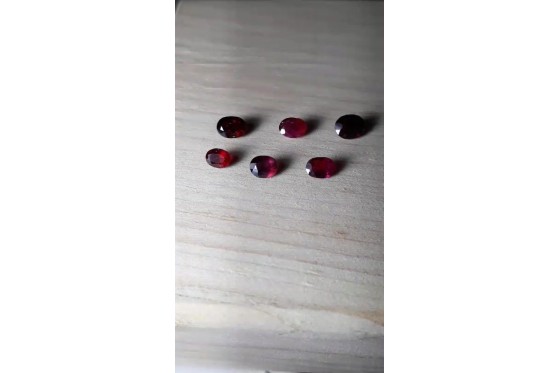 Unheated Blood Red Ruby Lot - Oval - 9.45 ct - COR authenticated