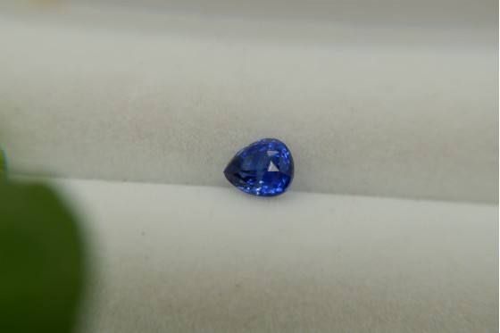 Cornflower Blue Sapphire - Pear - 0.80 ct