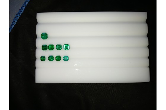 9 Untreated Emerald Lot - Various - 2.50 ct - COR authenticated