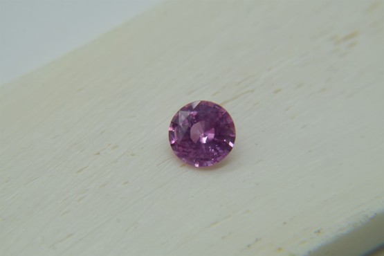 Appraised Premium: Vivid Pastel Pink Sapphire - Round - 1.206 ct - IGL certified