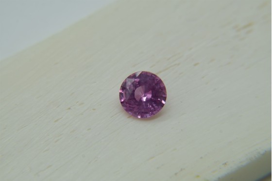 Appraised Premium: Vivid Pastel Pink Sapphire - Round - 1.206 ct - IGL certified