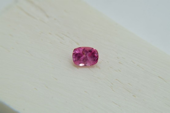 Appraised Premium: Vivid Hot Pink Sapphire - Rectangular - 0.80 ct