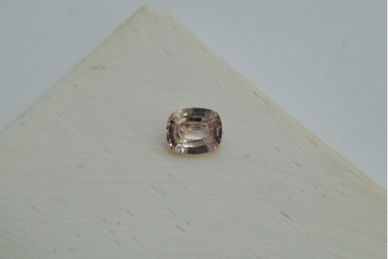Premium: Vivid Pastel Pinkish-Orange Sapphire - Rectangular - 0.75 ct