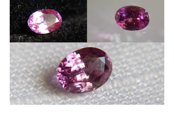 Peach Pink Sapphire - Oval - 0.71 ct - GIA certified