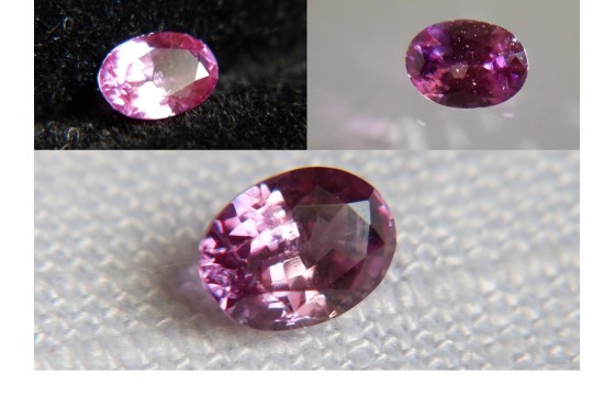 Peach Pink Sapphire - Oval - 0.71 ct - GIA certified