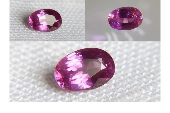 Purple Sapphire - Oval - 0.61 ct - GIA certified
