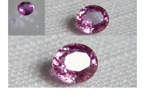 Genuine Pink Sapphire - Oval - 0.65 ct - GIA certified