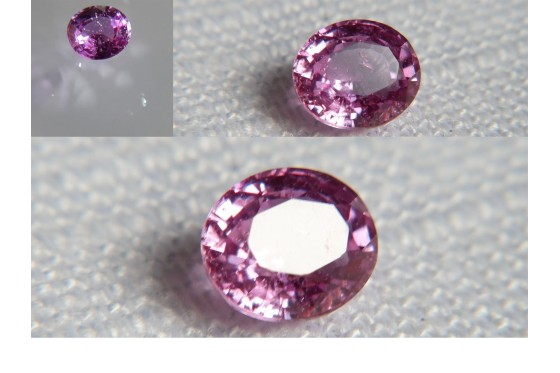 Genuine Pink Sapphire - Oval - 0.65 ct - GIA certified