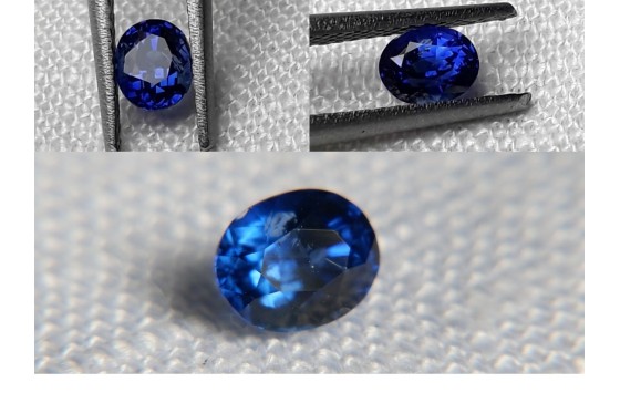 Vivid Royal Blue Sapphire - Oval - 0.57 ct - GIA certified