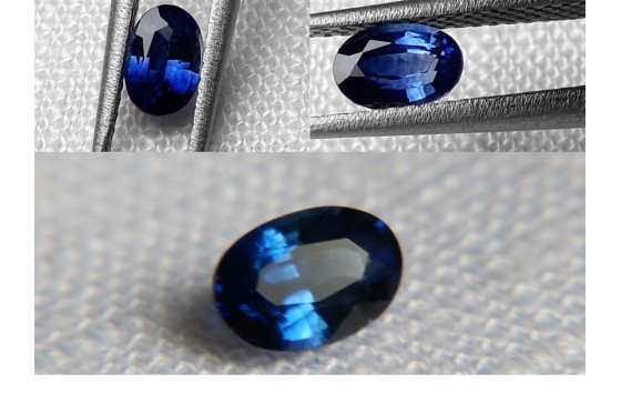 Vivid Royal Blue Sapphire - Oval - 0.68 ct - GIA certified