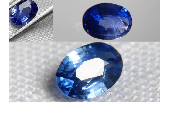 Vivid Cornflower Blue Sapphire - Oval - 0.62 ct - GIA certified