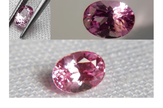 Genuine Vivid Pink Sapphire - Oval - 0.74 ct - GIA certified
