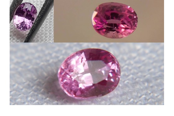 Genuine Vivid Pink Sapphire - Oval - 0.56 ct - GIA certified