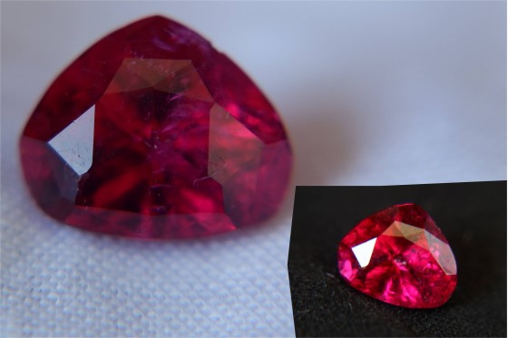 Rubellite - Triangular - 3.26 ct - COR authenticated