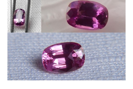 Hot Pink Sapphire - Oval - 0.863 ct - IGL certified