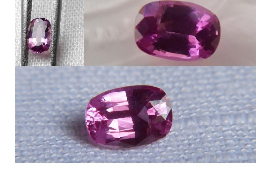 Hot Pink Sapphire - Oval - 0.863 ct - IGL certified