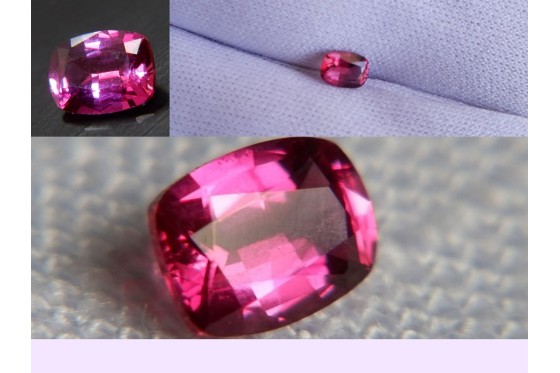 Vivid Pink Sapphire - Rectangular - 0.46 ct - CSL certified