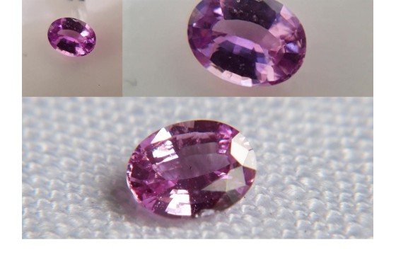 Hot Pink Sapphire - Oval - 0.65 ct - IGL certified
