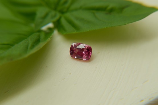Vivid Pink Sapphire - Rectangular - 0.75 ct - COR authenticated