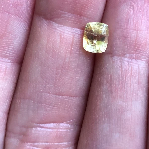 1.55ct Vivid Yellow AGL sapphire, unheated, Sri Lanka| Premium hand crafted brilliant step cut with lustrous finish